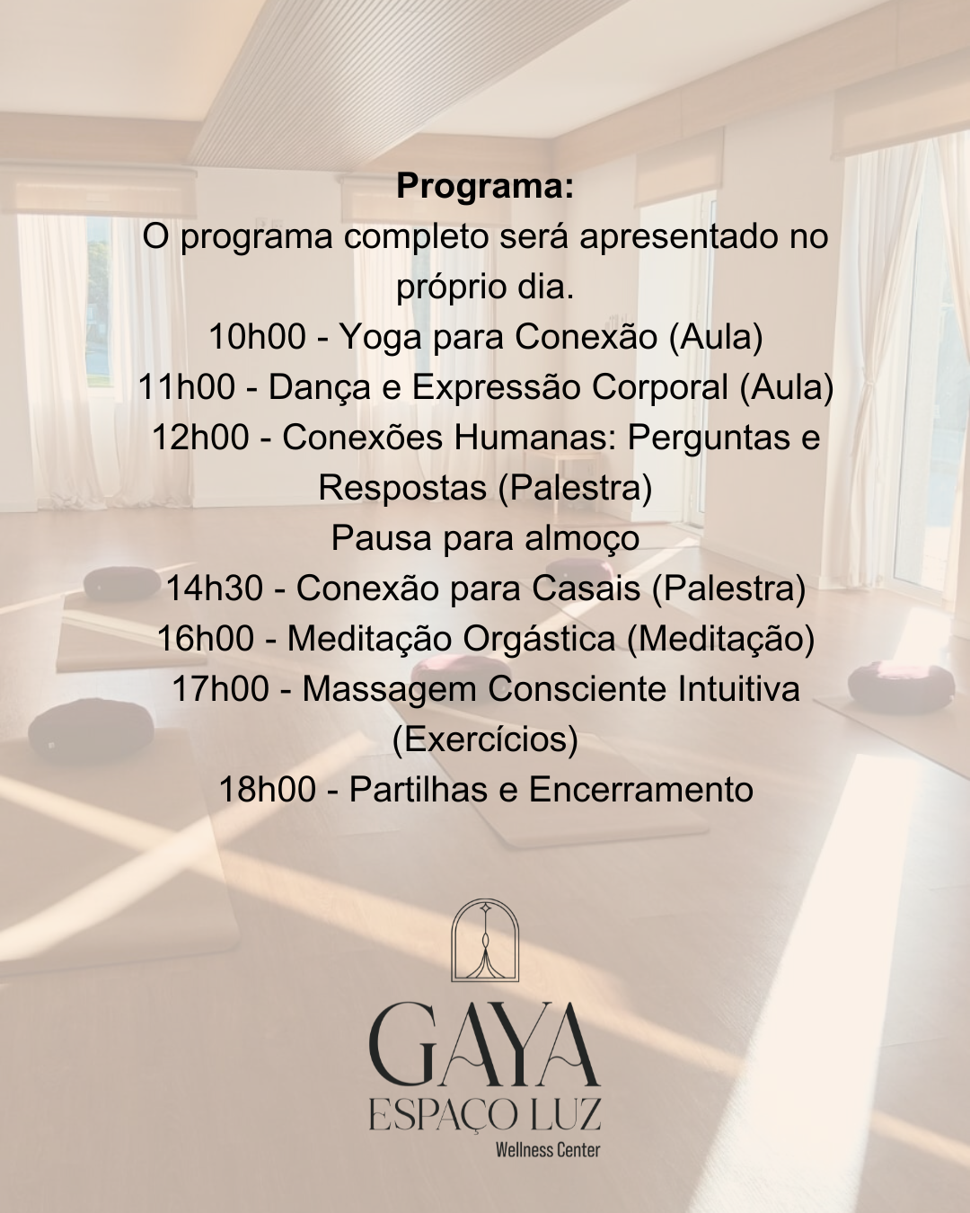 OPEN DAY - 03 de Maio com Paulo Shiva