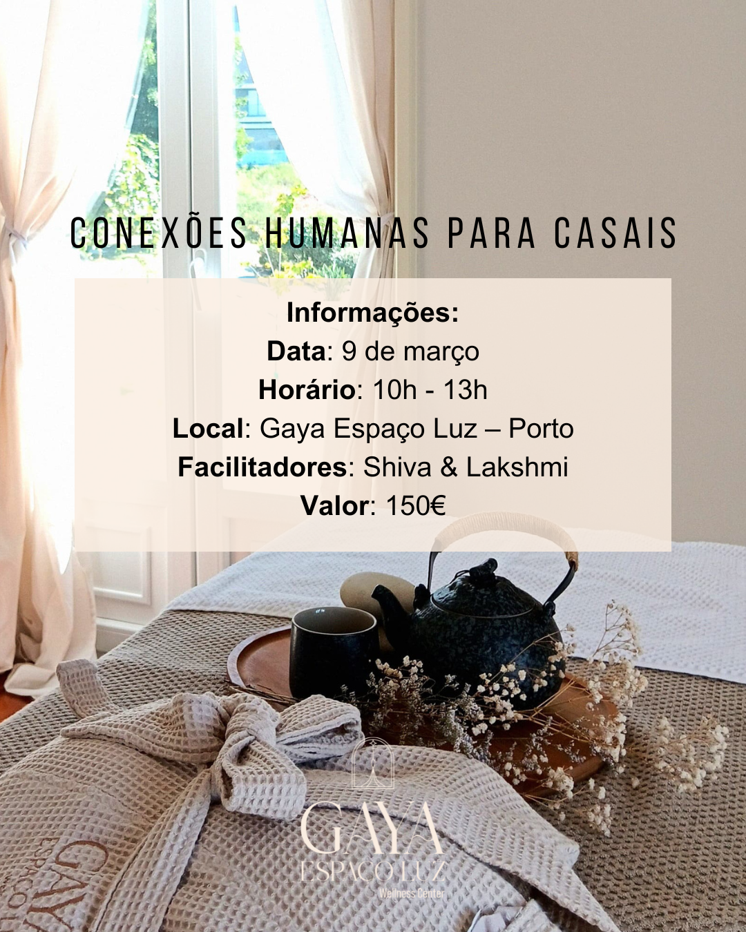 CONEXÕES HUMANAS PARA CASAIS - 09 de Março