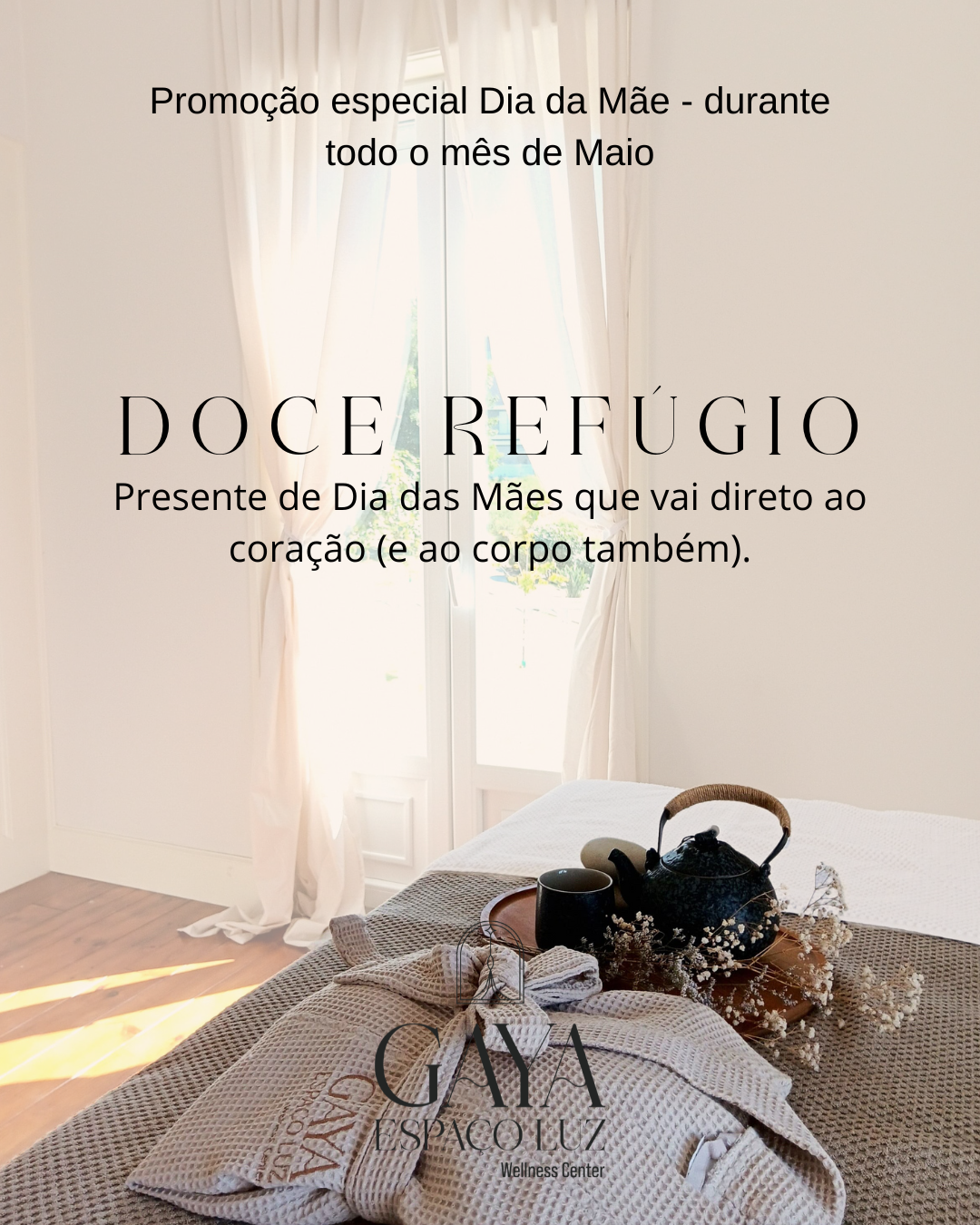 Doce Refúgio - Uma experiência especial para o Dia da Mãe