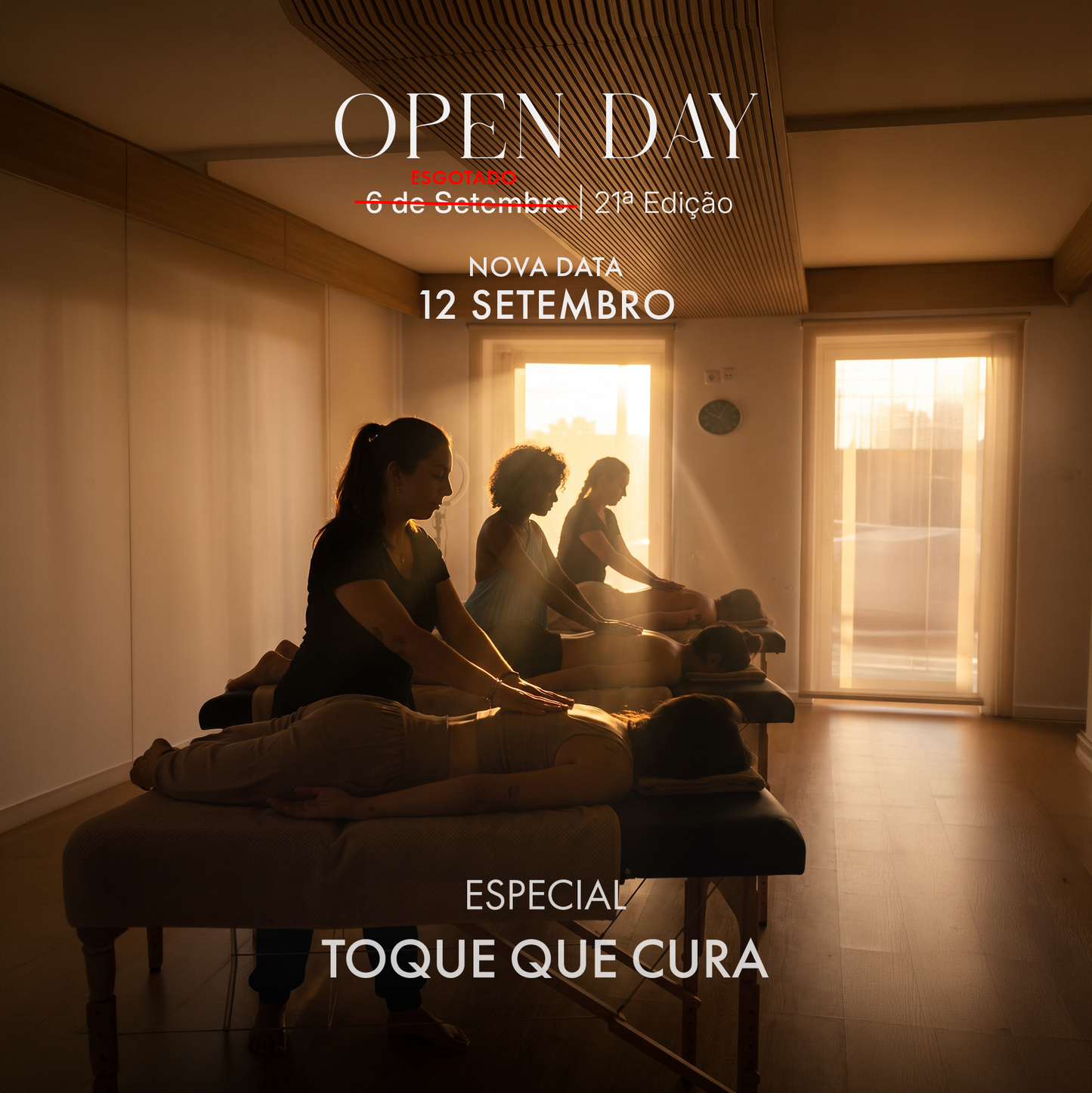 2º DATA - XXI EDIÇÃO OPEN DAY - ESPECIAL TOQUE QUE CURA - 12 de Setembro