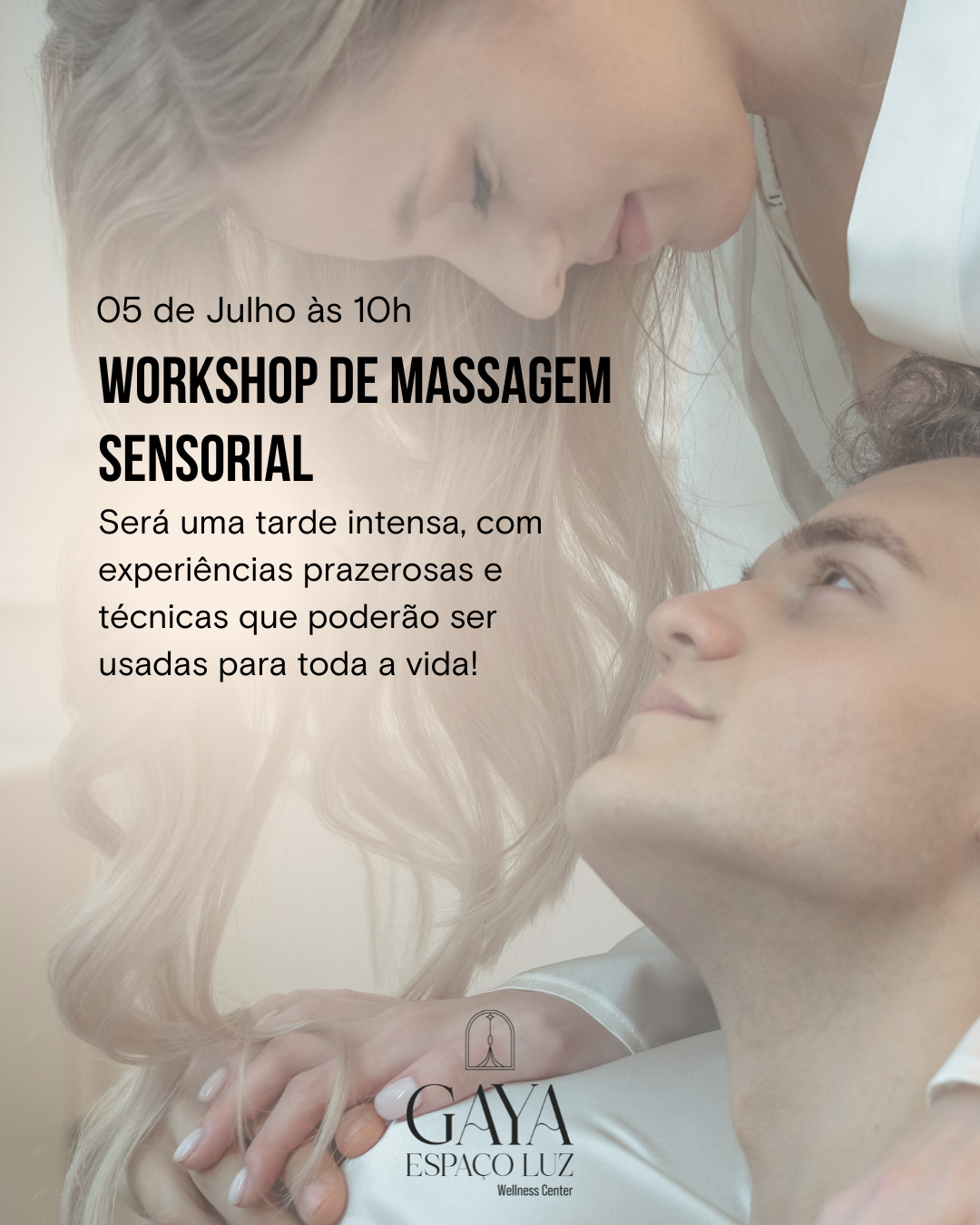 workshop de massagem sensorial - 05 de Julho