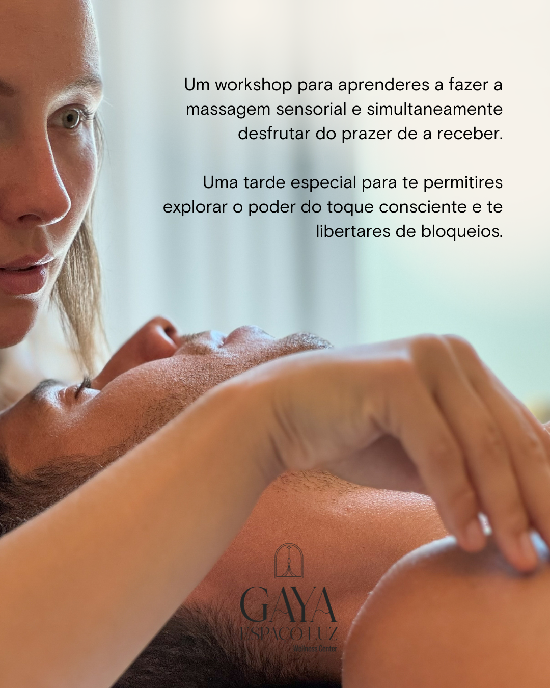 workshop de massagem sensorial - 05 de Julho