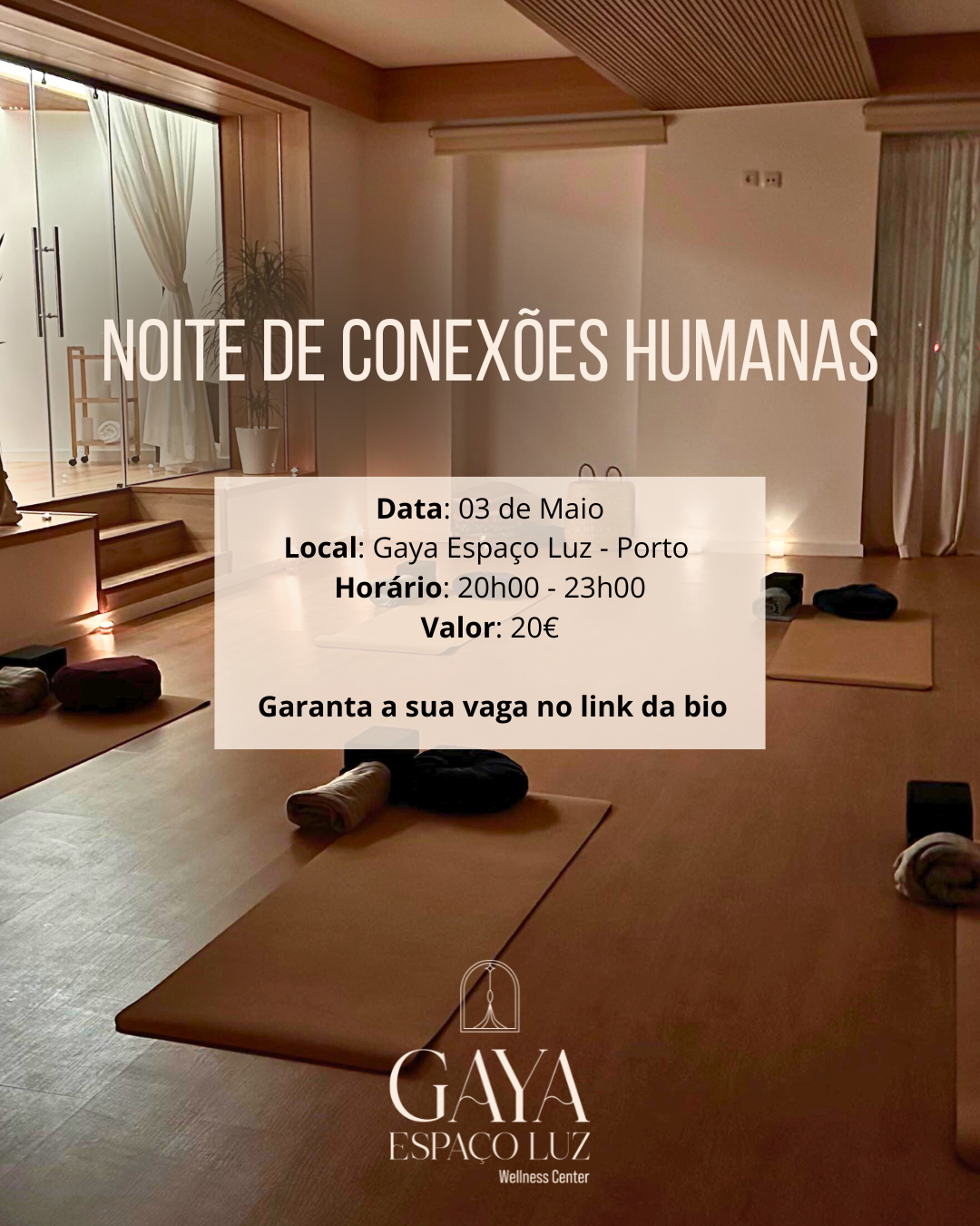 NOITE DE CONEXÕES HUMANAS - 03 DE MAIO