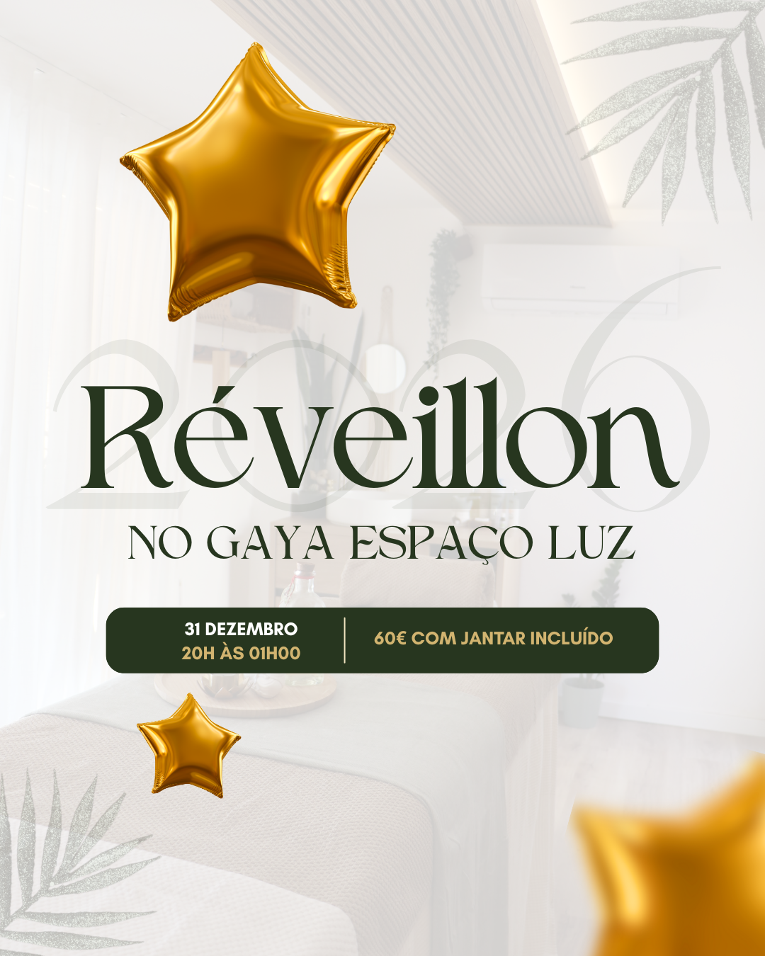 Passagem de ano no Gaya Espaço Luz 💫